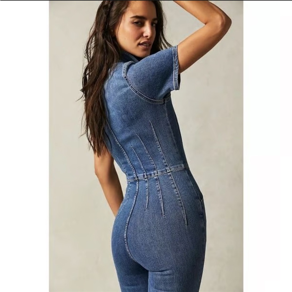 Free People Jayde Flare Jumpsuit - Picture 3 of 4